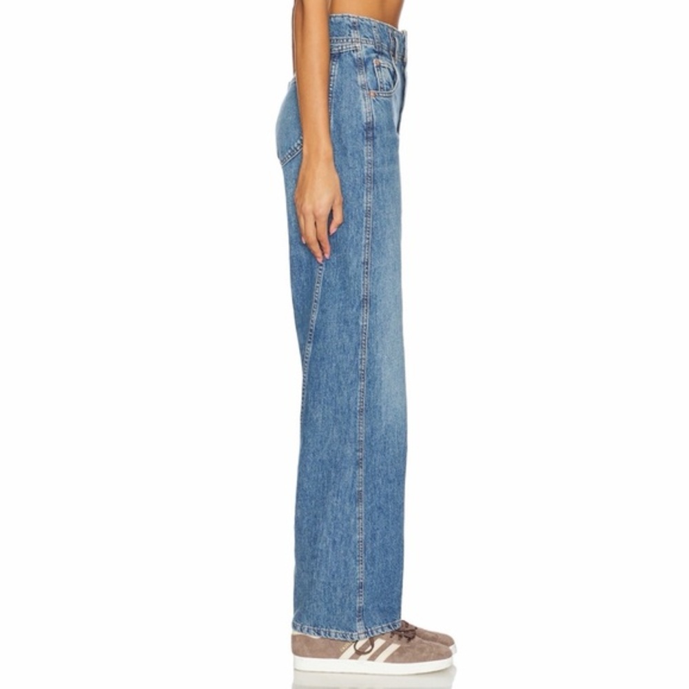 We The Free Wide Leg High Rise Jeans Size 26 waist Frayed Hem